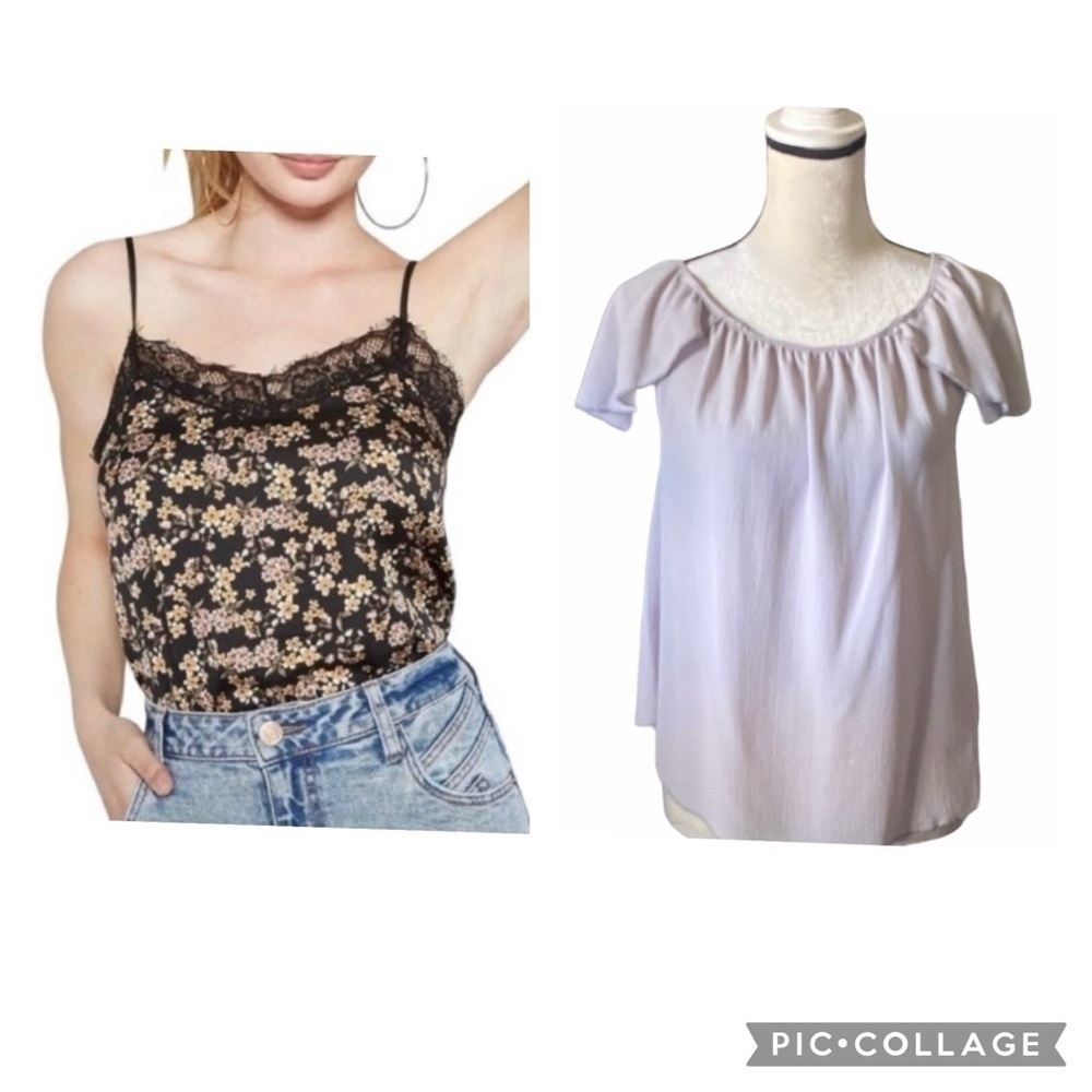 WOMENS TWO TOPS BUNDLE-SIZE XL-WILD FABLE & FREE KISSES